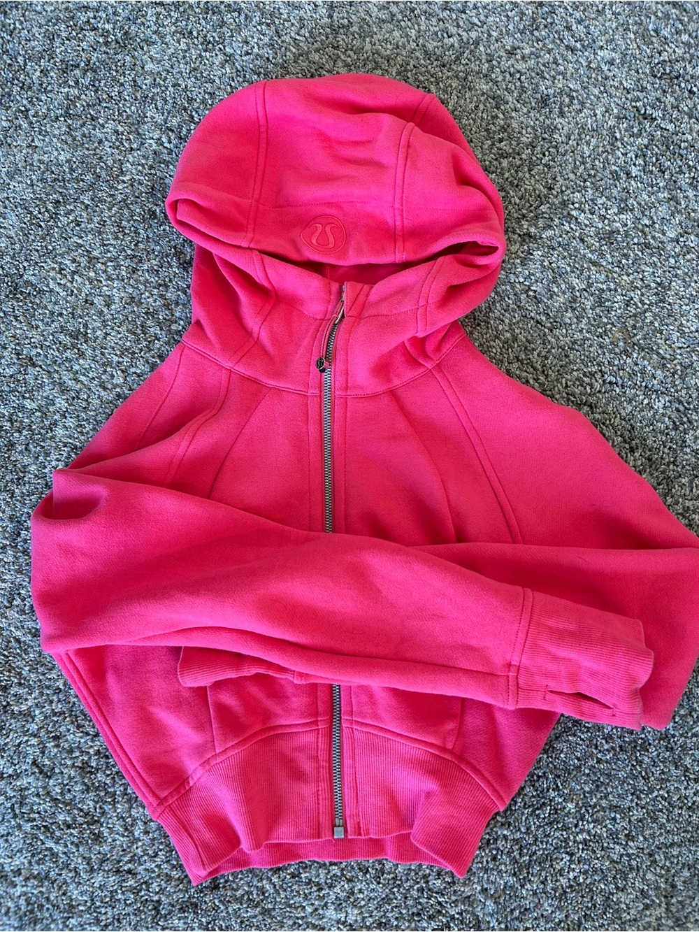 lululemon athletica Bright Pink Girls' Zip-Up Hoodie